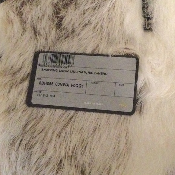 Fendi rabbit fur tote - Picture 4 of 5